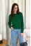 Emerald-colored jumper "Ketta"