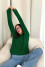 Emerald-colored jumper "Ketta"