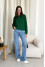 Emerald-colored jumper "Ketta"