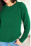 Emerald-colored jumper "Ketta"