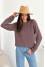 Chocolate-colored sweater "Ketta"