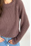 Chocolate-colored sweater "Ketta"
