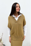 Camel-colored Jolie vest
