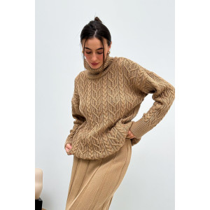 Sweater "Olivia" caramel color