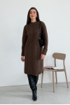 Dress "Olivia" brown