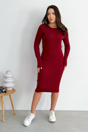 Сукня «Веріті» кольору бордо