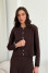 Cardigan "Kayla" chocolate color
