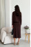 Cardigan "Kayla" chocolate color