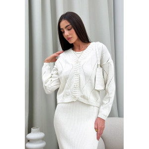 Cardigan "Grace" milky color