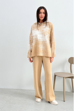 Beige "Vibe" sweatshirt