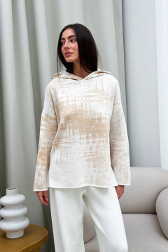 Milk-colored "Vibe" sweatshirt