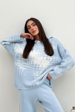 "Vibe" sweatshirt, light blue