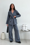 Eugene trousers in graphite color