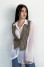 Brown Python vest