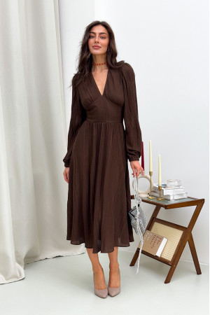 Сукня «Наталі» шоколадного кольору