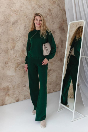 Брючный костюм «Кетрін» изумрудного цвета