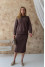 Chocolate-colored sweater "Katherine"