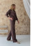 Chocolate-colored sweater "Katherine"