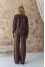 Chocolate-colored sweater "Katherine"