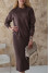 Chocolate-colored sweater "Katherine"