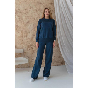 "Katherine" sweater in blue denim