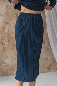 "Katherine" skirt in blue denim