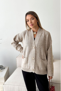 Linen cardigan "Kendra"
