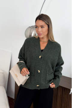 Cardigan "Kendra" dark green