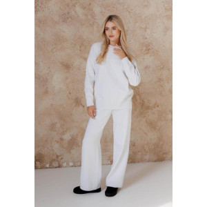 Брючний костюм «Кетрін» білого кольору