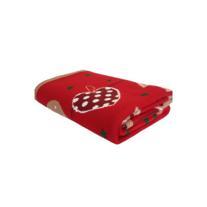 Плед «Різдвяне печиво» червоного кольору