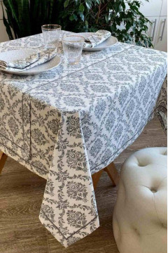 Праздничная скатерть «Версаль-серая»