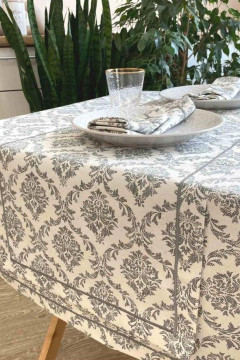 Дорожка на стол «Версаль-серая»