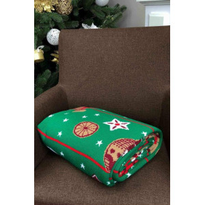 Плед «Різдвяне печиво» зеленого кольору