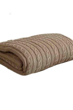Плед «Ексклюзив» бежевого цвета, 140х180 см