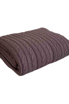 Плед «Ексклюзив» шоколадного цвета, 140х180 см