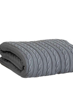 Плед «Ексклюзив» светло-серого цвета, 140х180 см