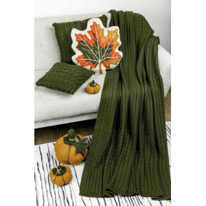 Плед «Осінь» оливкового кольору, 130х170 см