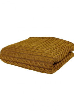 Плед «Осінь» цвета охры, 130х170 см