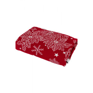 Плед «Різдвяник» красного цвета