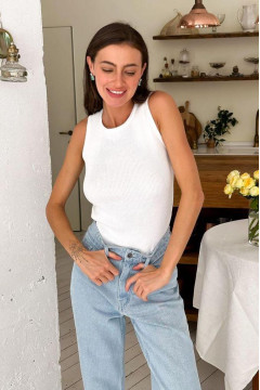 Майка «Мейбл» білого кольору