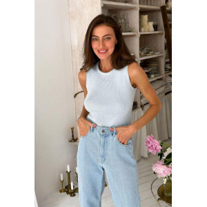 Майка «Мейбл» блакитного кольору