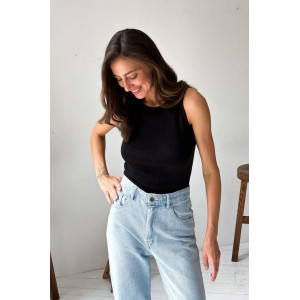 Майка "Мейбл" черного цвета