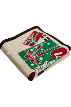 Plaid "Holiday Gnome" beige