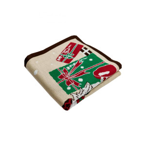 Плед «Святковий гном» бежевого кольору