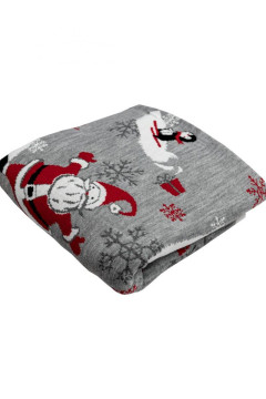 Plaid "Frosty Santa" gray