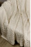 Plaid "Kosi" cream color, 130x170 cm