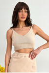 Топ «Сесілія» бежевого кольору