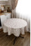 Festive round tablecloth "Tereza-flowers"