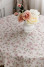 Festive round tablecloth "Tereza-flowers"