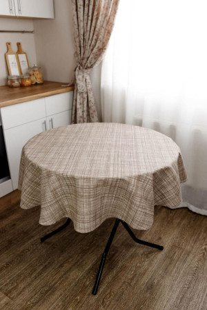 Святкова кругла скатертина «Тереза-клітинка»